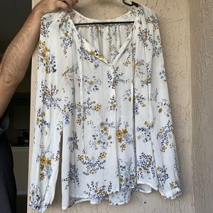 LUCKY BRAND white long sleeve